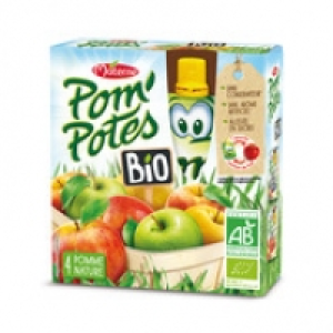 Pompotes Pomme nature Bio all&eacute;g&eacute;e en sucres