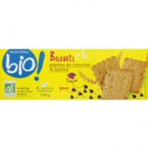 Monoprix Bio Biscuits p&eacute;pites de chocolat & quinoa