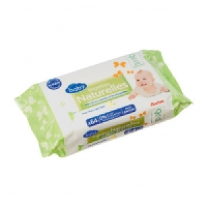 Auchan Baby Lingettes Naturelles Sans Parfum X 64