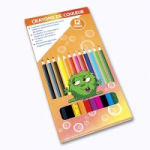 Lot de 12 crayons de couleur 0.99&nbsp;&euro;