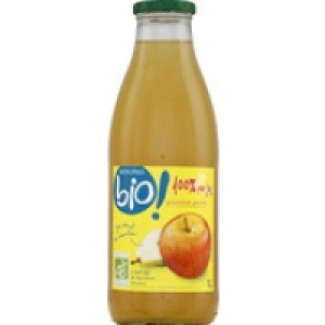 Monoprix bio 100% pur jus pomme poire sans colorant ni conservate