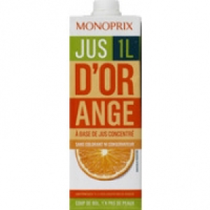Monoprix Jus dorange à base de jus concentré, sans colorant ni conservateur