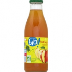Monoprix Bio Jus de pomme, 100% pur jus, certifié AB