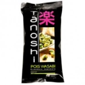 Tanoshi Pois wasabi, crackers japonais