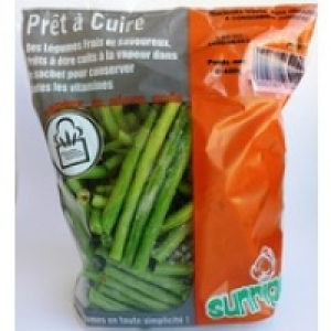 Sunripe Haricots verts fins égoutés, prêt à cuire