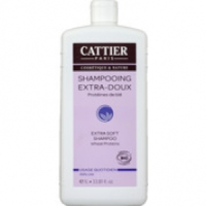 Cattier Shampooing extra-doux, usage quotidien, protéines de blé, cosmétique b