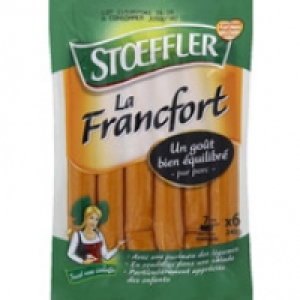 Stoeffler Saucisses de Francfort, pur porc