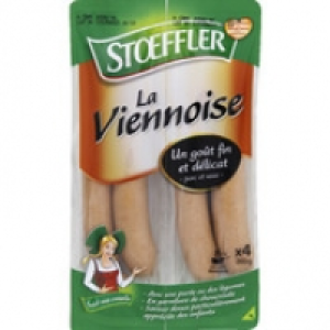 Stoeffler Saucisse viennoise, porc et veau