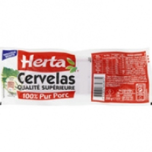 Herta Cervelas qualité supérieure. 100% pur porc