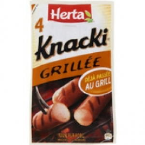 Herta Grillée, saucisses de Strasbourg, pur porc