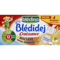 Monoprix Blédina Lait et céréales, biscuité saveur vanille