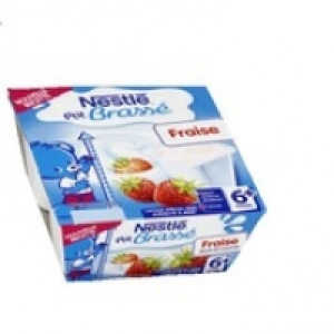 Monoprix Nestlé Dessert lacté à la fraise, dès 6 mois