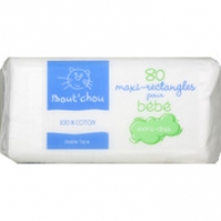 Monoprix Boutchou Maxi-rectangles de coton pour bébé, extra doux