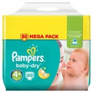 Pampers Couches Taille 4 + Maxi 9-20 Kg