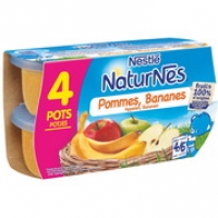 Monoprix Nestlé Petits pots aux pommes et bananes, dès 4-6 mois