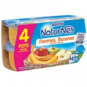 Nestlé Petits pots aux pommes et bananes, dès 4-6 mois