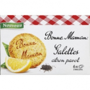 Bonne Maman Galettes citron pavot 170g