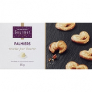 Monoprix Gourmet Les palmiers, feuilleté au croustillant intense