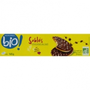 Monoprix Bio Biscuits sablés nappés de chocolat au lait issue de lagriculture biol