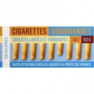 Monoprix Cigarettes gourmandes croustillantes et fondantes