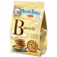 Monoprix Barilla Baiocchi, biscuits fourrés aux noisettes et au cacao