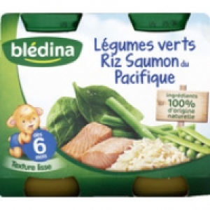 Blédina Légumes verts, riz et saumon, dès 6 mois