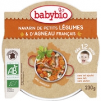 Monoprix Babybio Mijoté de petits légumes et dagneau, dès 12 mois, certifié AB