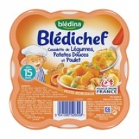 Monoprix Blédina Bledichef cassolette de legumes papate douce et poulet- de s 15 mois