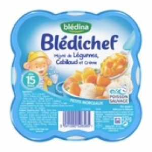 Blédina Mijoté de légumes Cabillaud et crème dès 15 mois avec morceaux