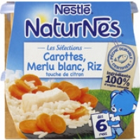 Monoprix Nestlé Carottes, merlu blanc, riz et touche de citron, dès 6 mois