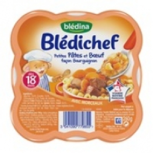 Monoprix Blédina Petites pâtes et boeuf façon bourguignon, dès 18 mois