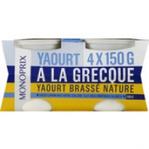 Monoprix Yaourts à la grecque, natures et brassés