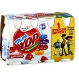 Yoplait Mini yop aromatise fraise 100gx8