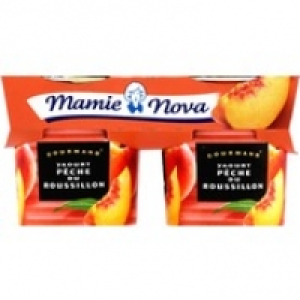 Mamie Nova Yaourts sucrés à la pêche du Roussillon