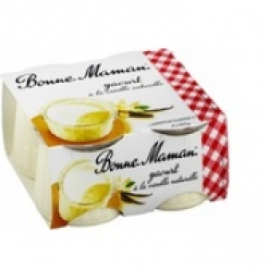 Bonne Maman Yaourt au lait entier, à la vanille naturelle