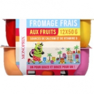 Monoprix Fromage frais aux fruits, sucré
