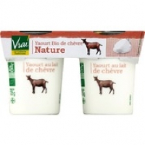 Monoprix Vrai Yaourt bio nature au lait de chèvre