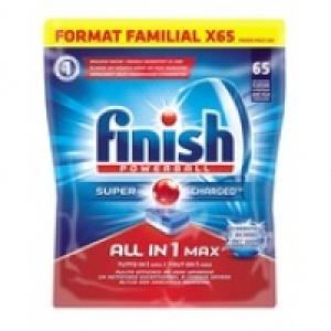 Calgonit Finish - tout en 1 all in one max x65 bicarbonate format familial