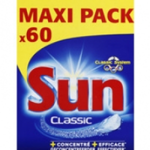 Sun Classic, tablettes de lavage pour lave vaiselle.