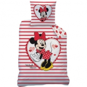 Parure housse de couette coton MINNIES COEUR 39.99&nbsp;&euro;