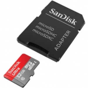 Auchan Sandisk Micro SDHC 32 Go Ultra + Adaptateur - Carte m&eacute;moire