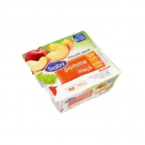 Auchan Baby Coupelle Pomme Dès 6 mois 97g X 4
