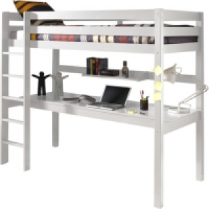 Lit mezzanine grand bureau WOODY 90x200cm 465.00 €