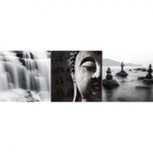 Castorama  Toile composition Bouddha 30 x 97 cm