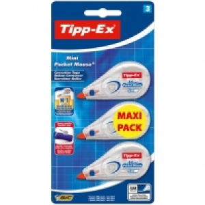 Lot de 3 rubans correcteur Tipp Ex Mini Pocket Mouse 5 M 3.29&nbsp;&euro;