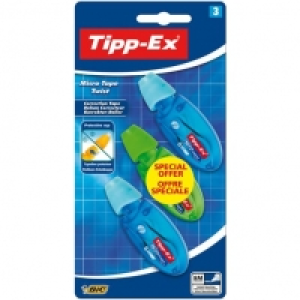 Lot de 3 rubans correcteur Tipp Ex Micro Tape Twist 8M 3.49&nbsp;&euro;