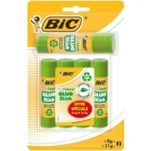 Lot de 4 b&acirc;tons de colle Glue Stick 8g + 1 b&acirc;ton Glue Stick de 21 g 3.99&nbsp;&euro;