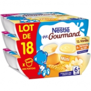 PTIT GOURMAND Semoule Au Lait Vanille Dès 6 mois 60g X 18 5.60 €