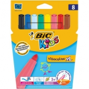 Bic Pochette de 8 feutres Visacolor XL pointe large