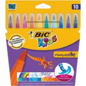 Bic Pochette de 10 feutres Visaquarelle pointe pinceau